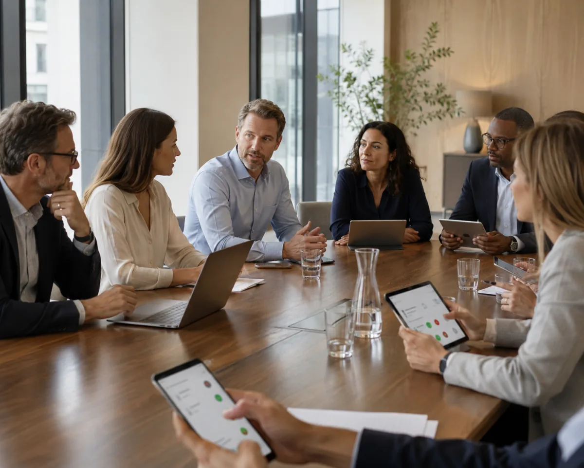 Réunion de conseil d'administration à distance